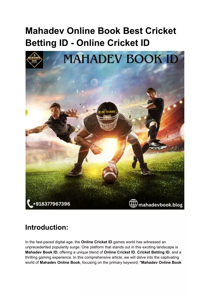 mahadev online book best cricket betting