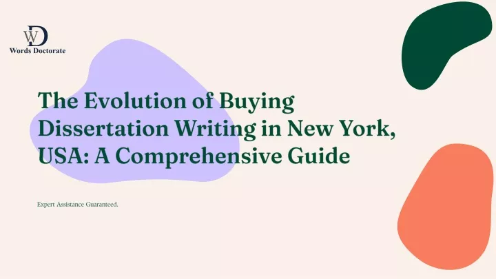 the evolution of buying dissertation writing