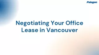 Negotiating Your Office Lease in Vancouver