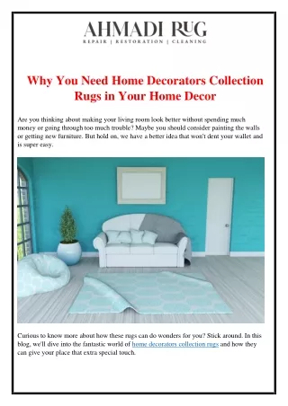 Why You Need Home Decorators Collection Rugs in Your Home Decor