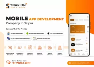 Mobile App Development Company in Jaipur