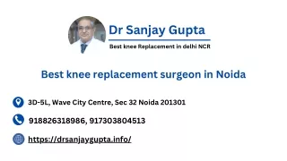 best knee replacement surgeon in noida