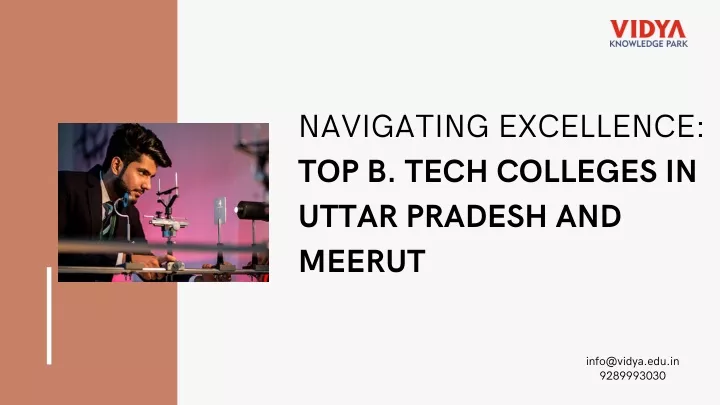 navigating excellence top b tech colleges