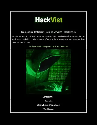 Professional Instagram Hacking Services | Hackvist.co