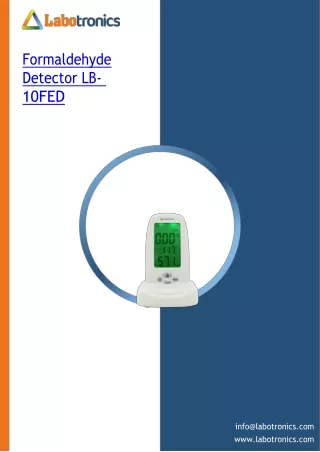 formaldehyde detector lb 10fed