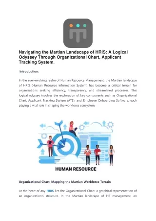 navigating the martian landscape of hris