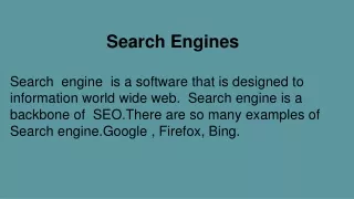 SEO & Google Search Engine