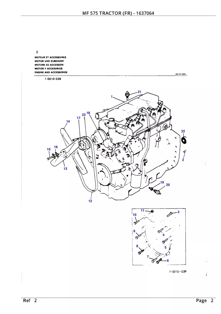 Ppt Massey Ferguson Mf Tractor Fr Service Parts Catalogue Manual Part Number