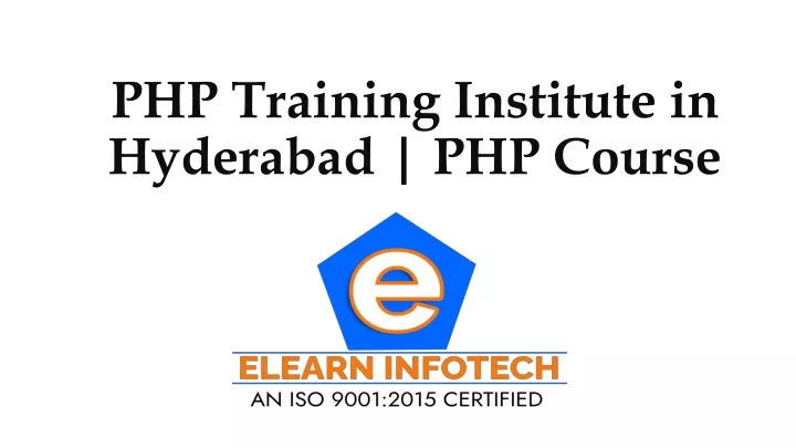 php training institute in hyderabad php course