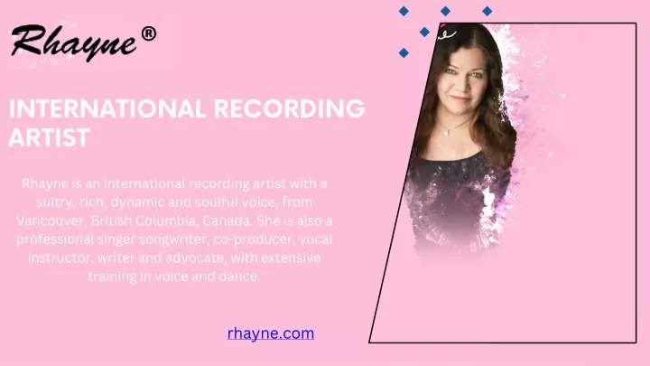 international recording artist