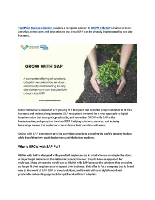 GROW with SAP