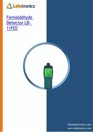formaldehyde detector lb 11fed