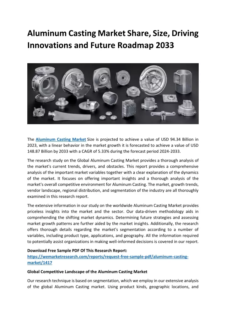 aluminum casting market share size driving