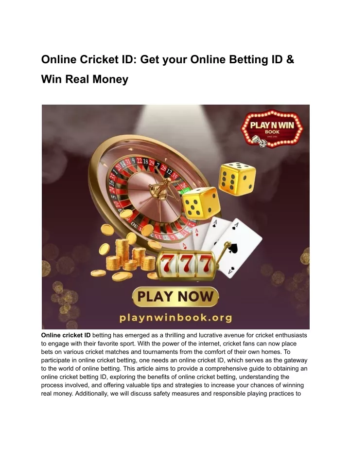 online cricket id get your online betting id