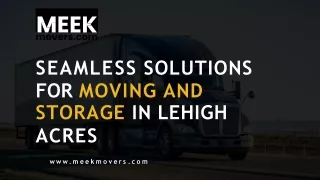 Seamless Solutions for Moving and Storage in Lehigh Acres