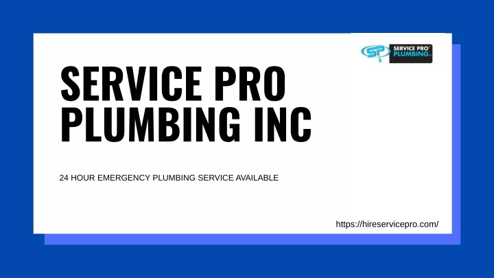 service pro plumbing inc