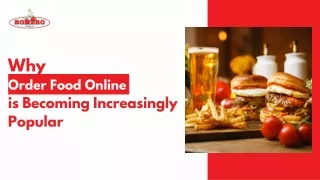 Why Order Food Online is Becoming Increasingly Popular