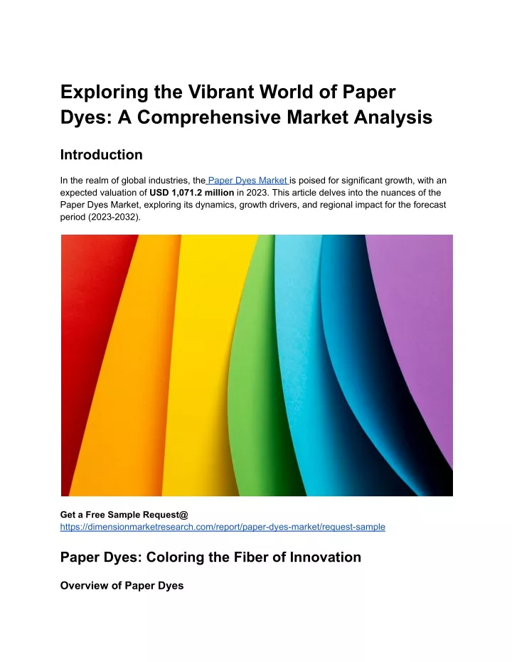 exploring the vibrant world of paper dyes
