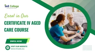 Enrol in Our Certificate IV Aged Care Course