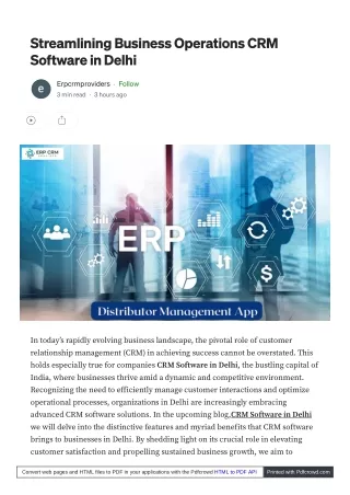 streamlining business operations crm software