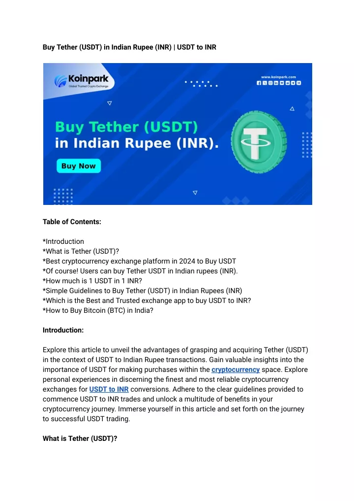 buy tether usdt in indian rupee inr usdt to inr