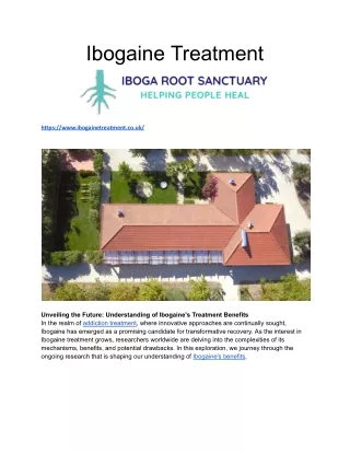 Ibogaine Treatment UK