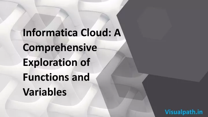 informatica cloud a comprehensive exploration