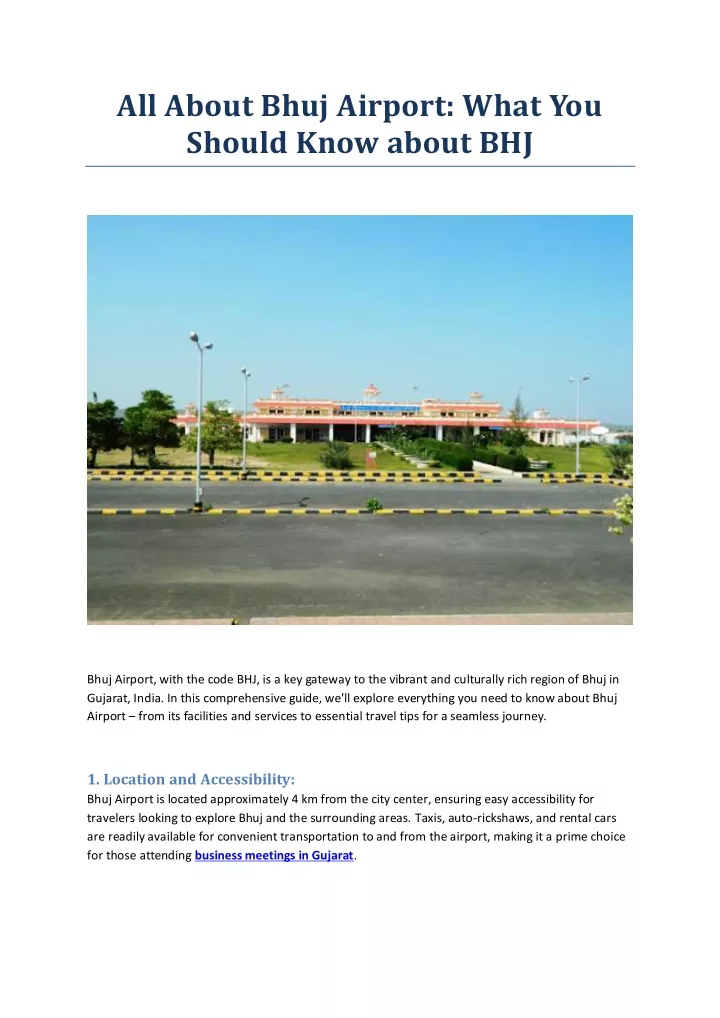 all about bhuj airport what you should know about