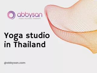 Yoga studio in Thailand