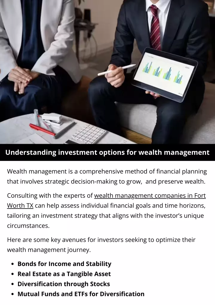understanding investment options for wealth