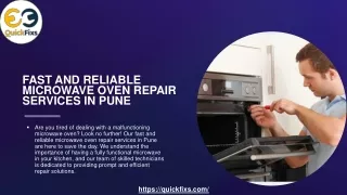 Fast and reliable microwave oven repair services in pune