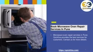 Book Microwave Oven Repair Services In Pune