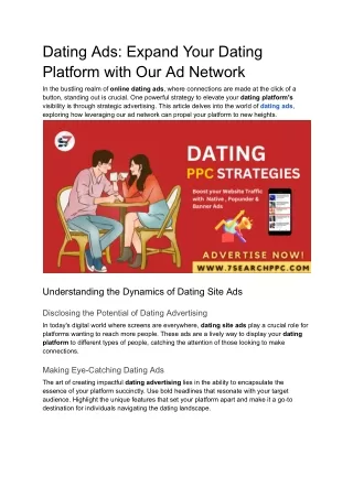 Dating Ads: Expand Your Dating Platform with Our Ad Network