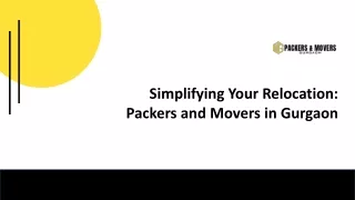 Simplifying Your Relocation: PMG Packers and Movers Gurgaon
