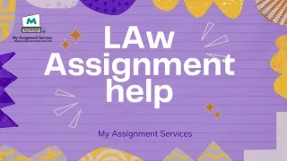 Get Best Law Assignment Help in Canada