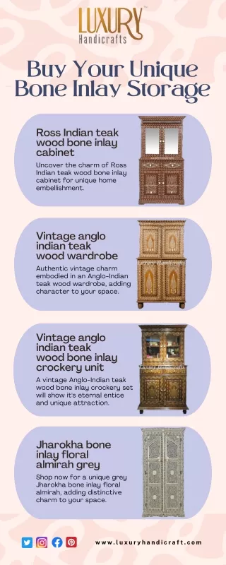 buy your unique bone inlay storage