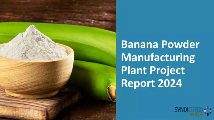 banana powder manufacturing plant project report 2024