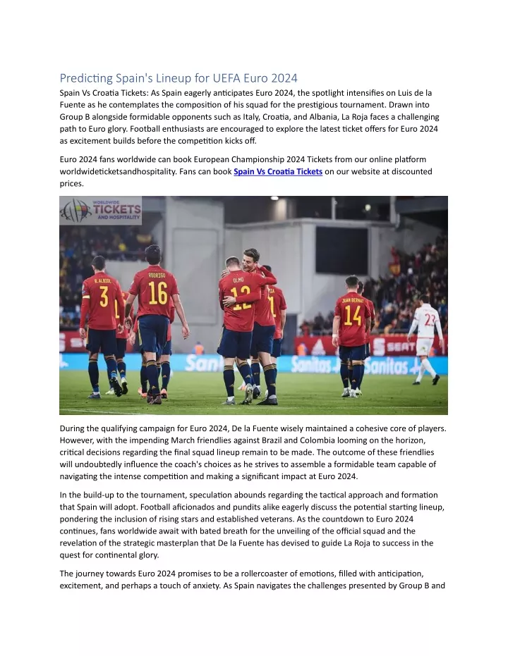 predicting spain s lineup for uefa euro 2024