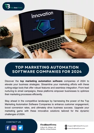 Top Marketing Automation Software Companies for 2024