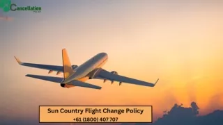 Sun Country Flight change