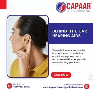 Behind-the-Ear hearing aids | Best Hearing Aids in Bangalore | CAPAAR Hearing