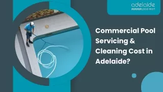 Commercial Pool Servicing & Cleaning Cost in Adelaide?