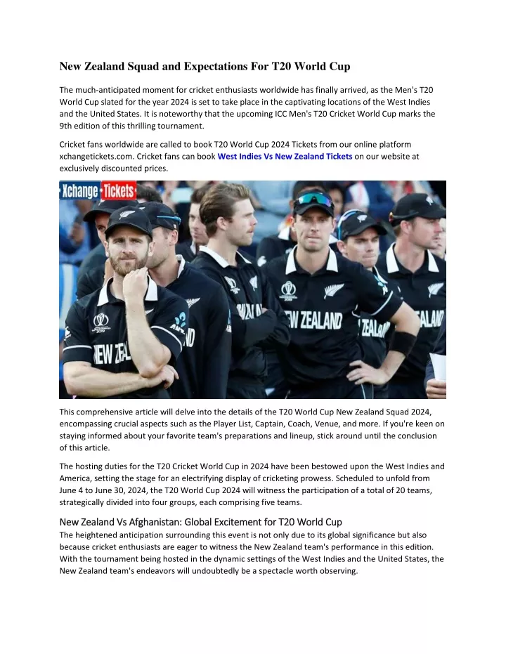 new zealand squad and expectations for t20 world