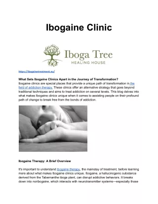 Ibogaine Clinic EU