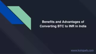 benefits and advantages of converting