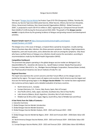 dengue vaccine market