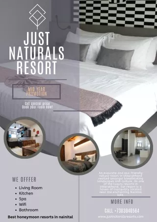 Best honeymoon resorts in nainital