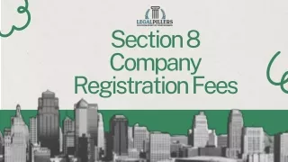 Section 8 Company Registration Fees -LegalPillers