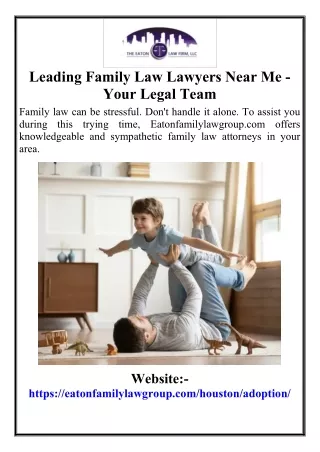 Leading Family Law Lawyers Near Me - Your Legal Team