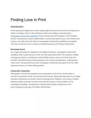 Finding Love in Print_ BhaskarAd.com